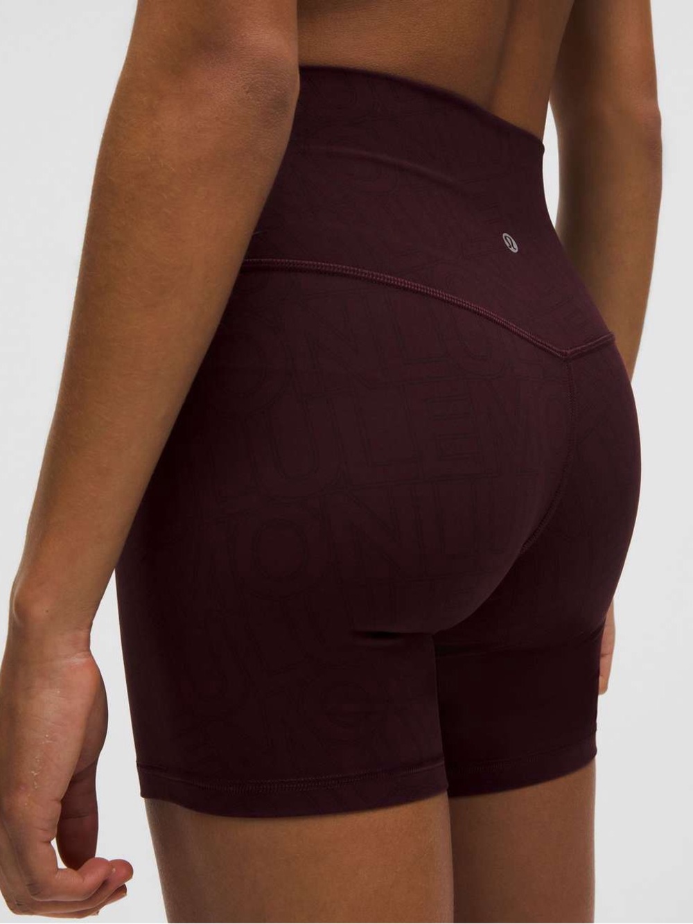 lululemon word mark Align High-Rise Shorts in Goodnight Plum